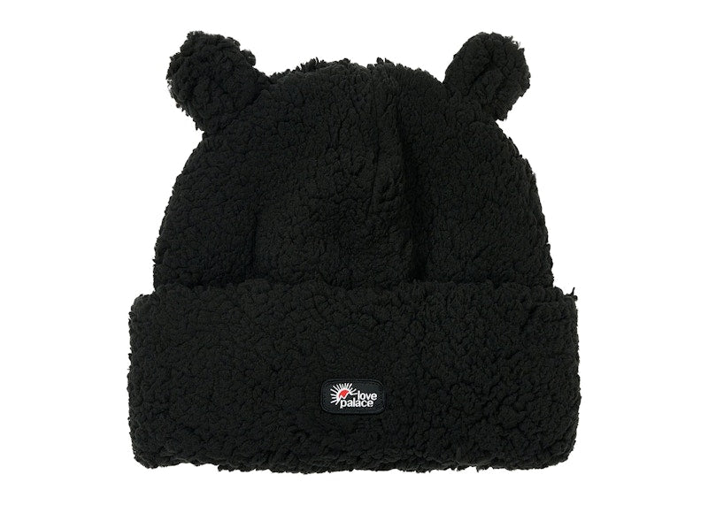 Palace Love Fuzzy Ears Beanie Black