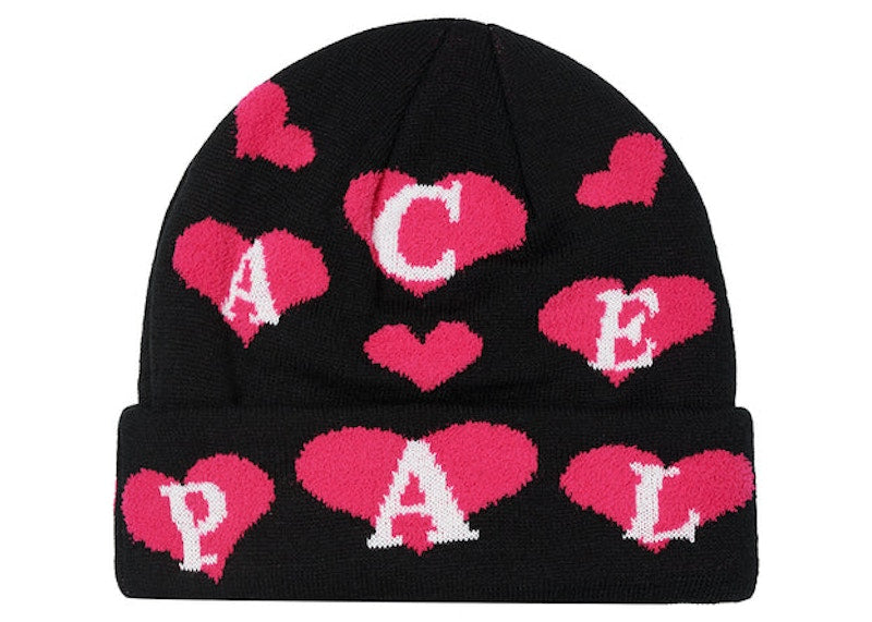 Palace Love Me Jacquard Beanie Black