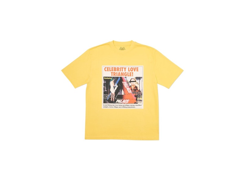 Palace Love Triangle T-shirt Yellow