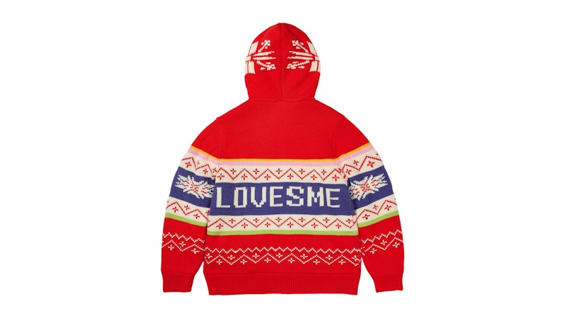 Palace Loves Me Hooded Knit Red