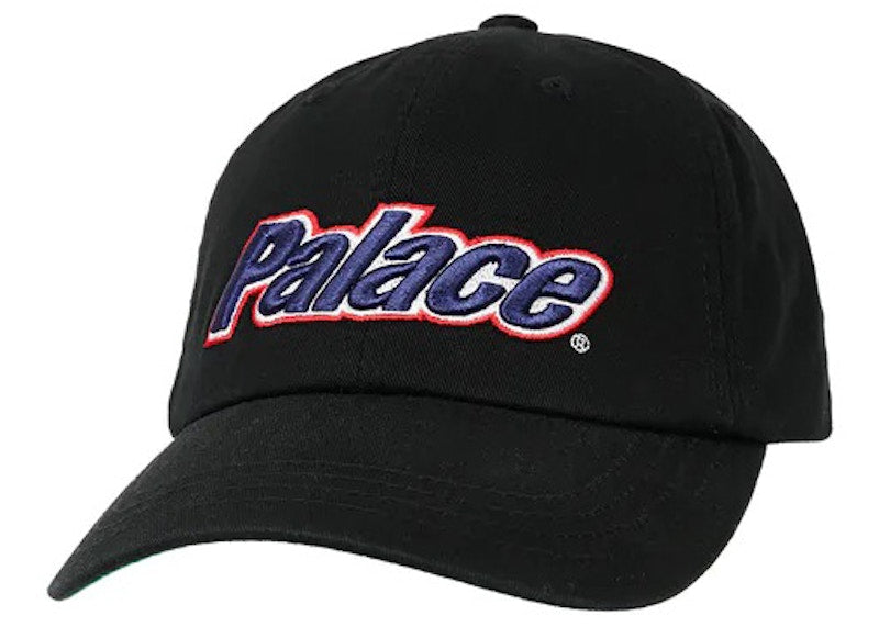 Palace Lowercase 6-Panel Black