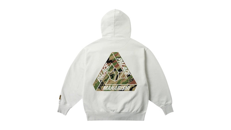 Palace Maharishi Tri-Bonsai Hood Stone White