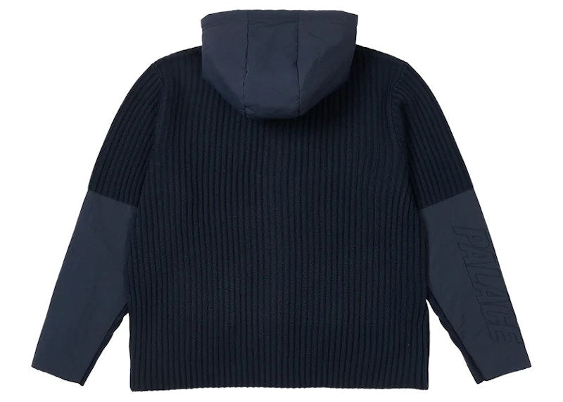 Palace Marine Zip Hood Knit Navy