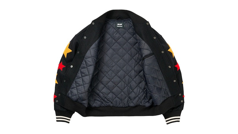 Palace Mark Bode Varsity Jacket Black