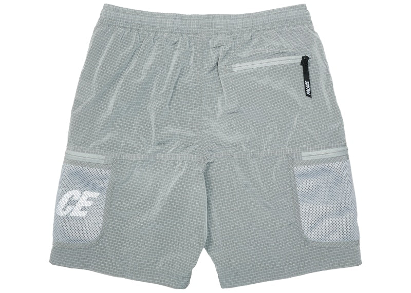Palace Mesh Pocket Shell Shorts Grey