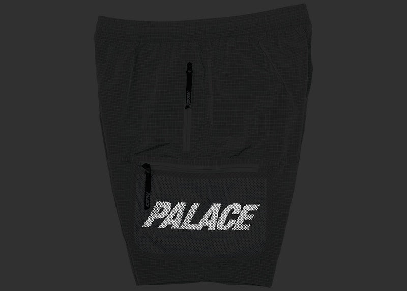 Palace Mesh Pocket Shell Shorts Grey