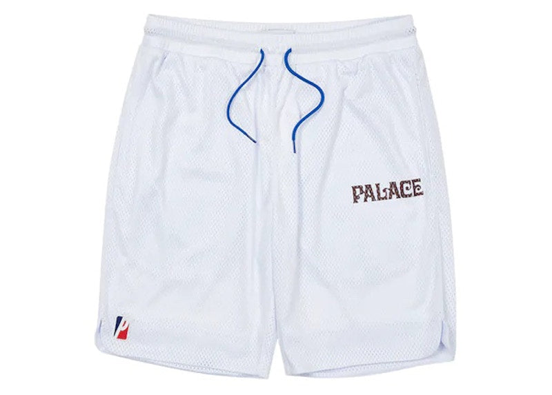 Palace Mesh Practice Shorts White