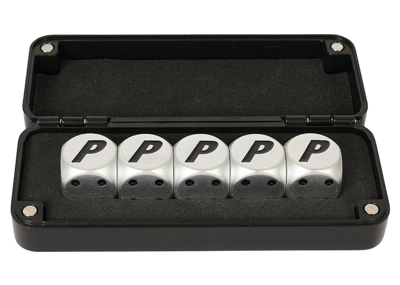 Palace Metal Dice Silver