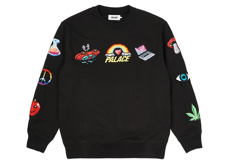 Palace Mixed Media Bitmap Crew Black