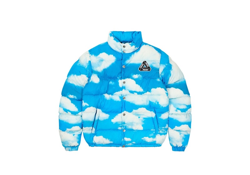 Palace Moschino Puffa Jacket Blue Cloud