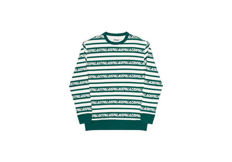 Palace Multi Lingual Crew Green/White