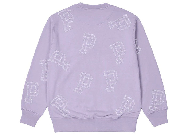 Palace Multi P Flatlock Crew Lilac