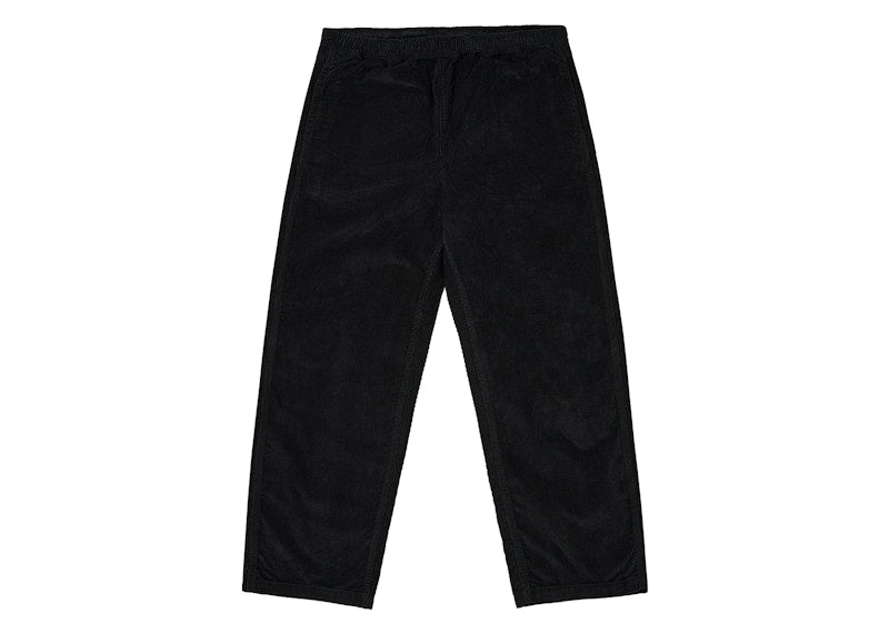 Palace Needle Cord Beach Trouser Black