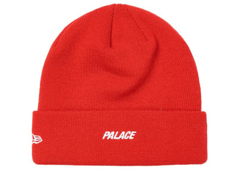 Palace New Era P Beanie Red