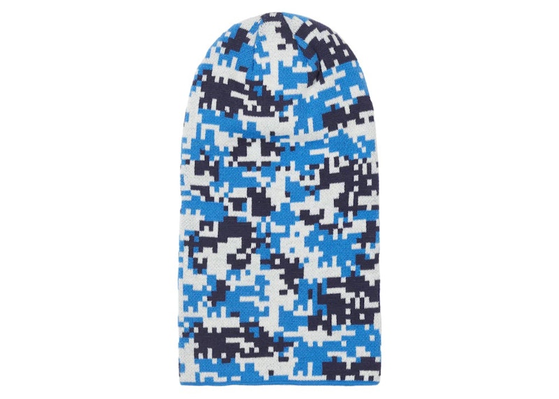 Palace New Era Peaked Balaclava Blue Camo