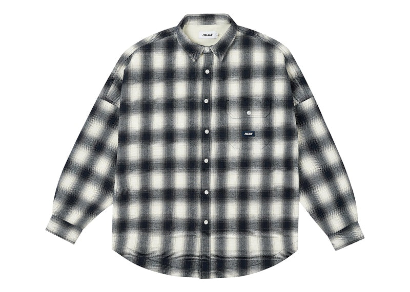 Palace Ombre Flannel Shirt Navy
