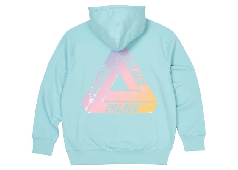 Palace Ombre Tri-Ferg Hood Crystalised Blue