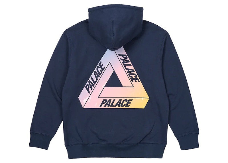 Palace Ombre Tri-Ferg Hood Navy