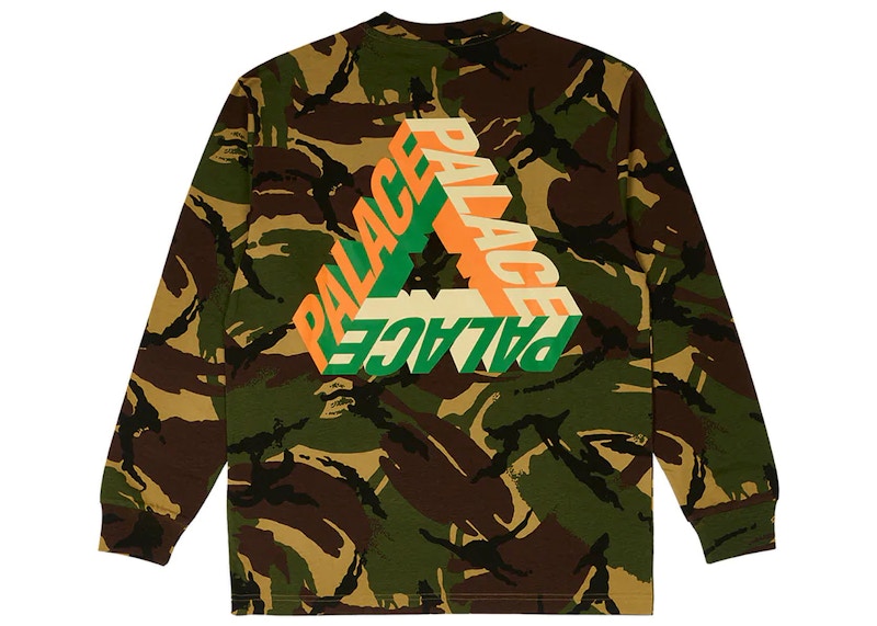 Palace P-3D Longsleeve (FW23) Woodland Camo