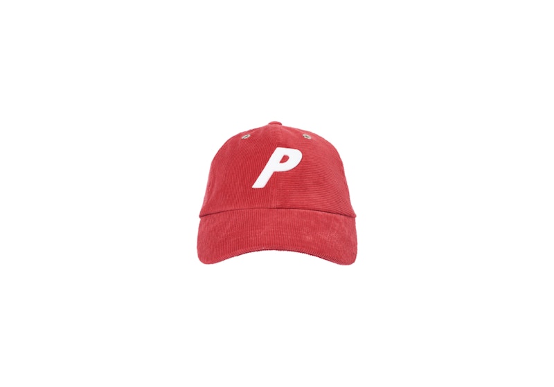 Palace P Cord 6-Panel Red