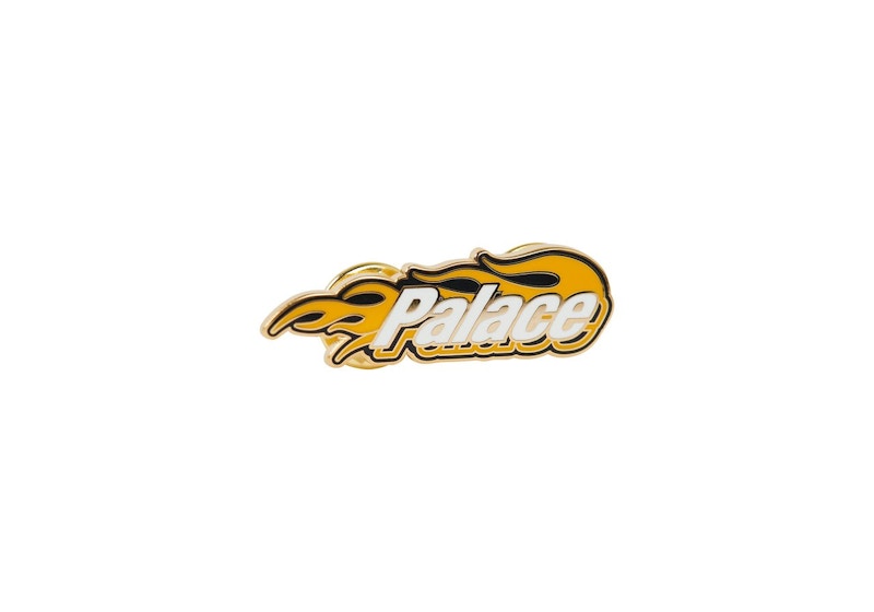 Palace P-Flames Pin Yellow