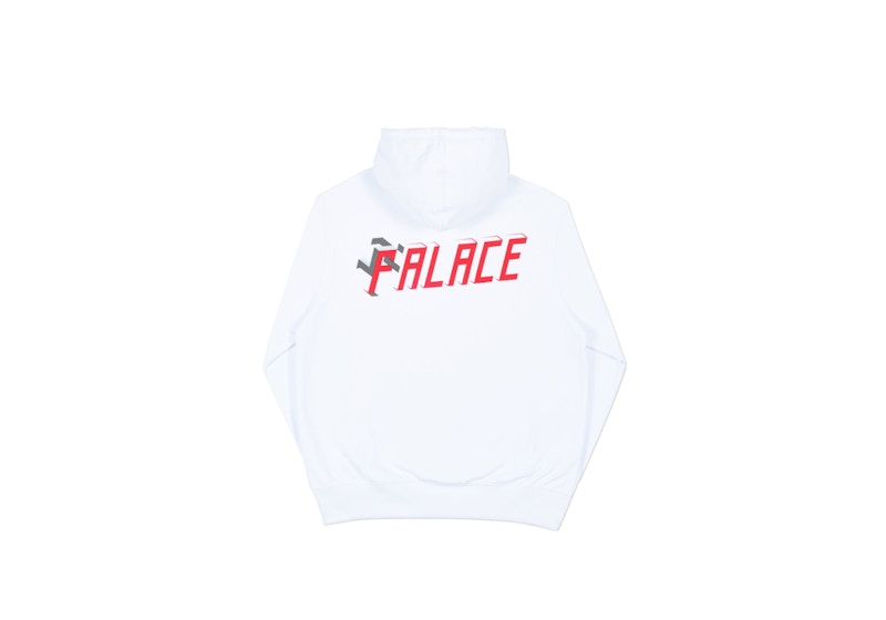Palace P Man Hood White/Red