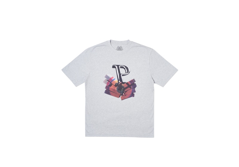 Palace P Smish T-shirt Grey Marl
