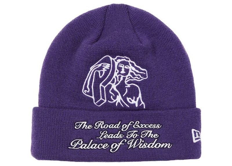 Palace P-Statue New Era Beanie Purple