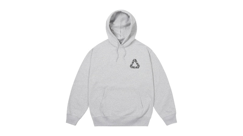 Palace P3 Print Hood Grey Marl
