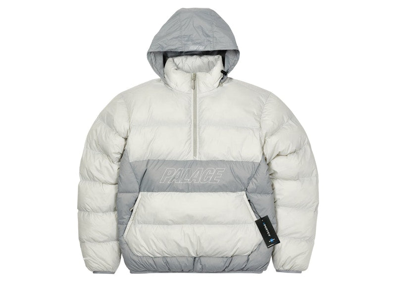Palace PAL-TEX Half Zip Puffa Grey