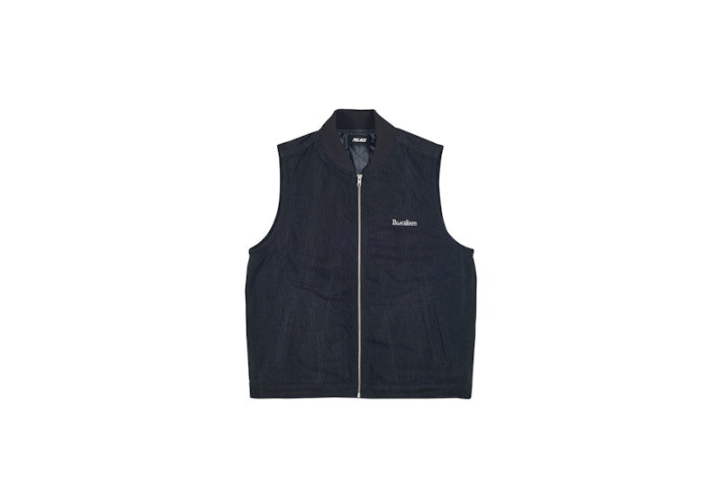 Palace PJ Gilet Black Stonewash