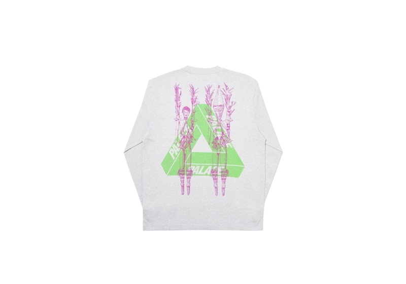 Palace Pair Of Hippys Longsleeve Grey Marl