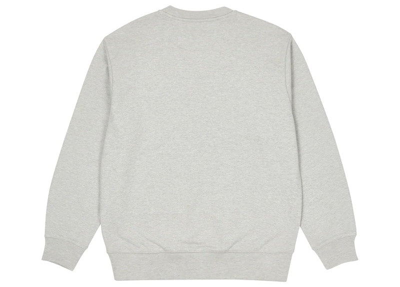 Palace Pal State Crew Grey Marl