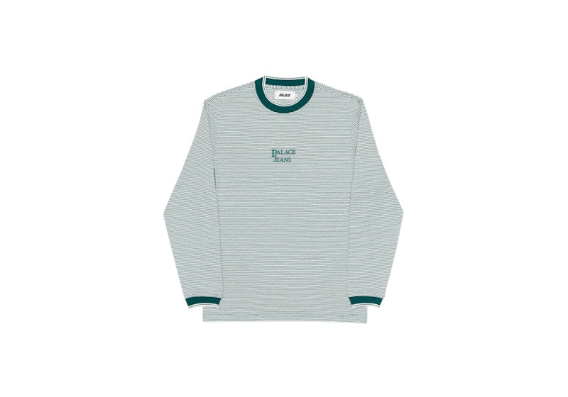 Palace Jeans Longsleeve Top Green/White