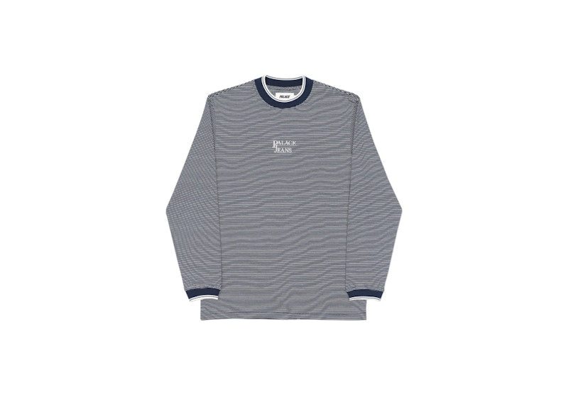 Palace Jeans Longsleeve Top Navy/White