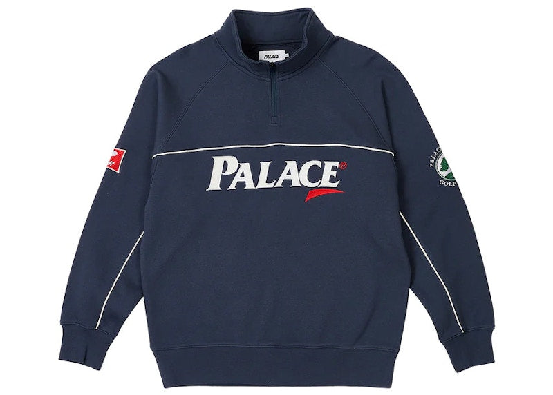Palace Par 1/4 Zip Funnel Navy