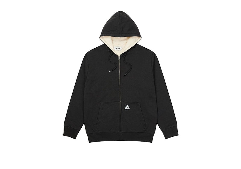 Palace Patch Thermal Zip Hood Black