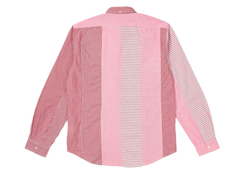 Palace Patchwork Stripe Shirt Red
