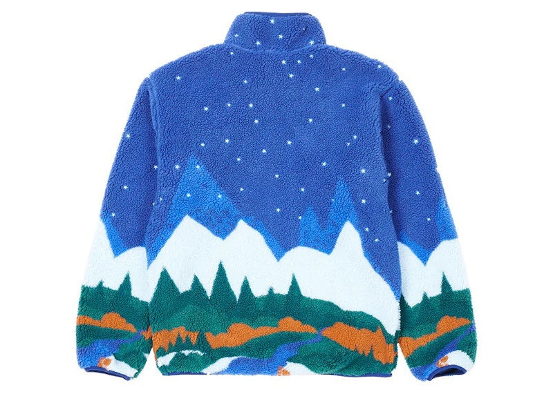 Palace Peak Funnel Fleece Blue