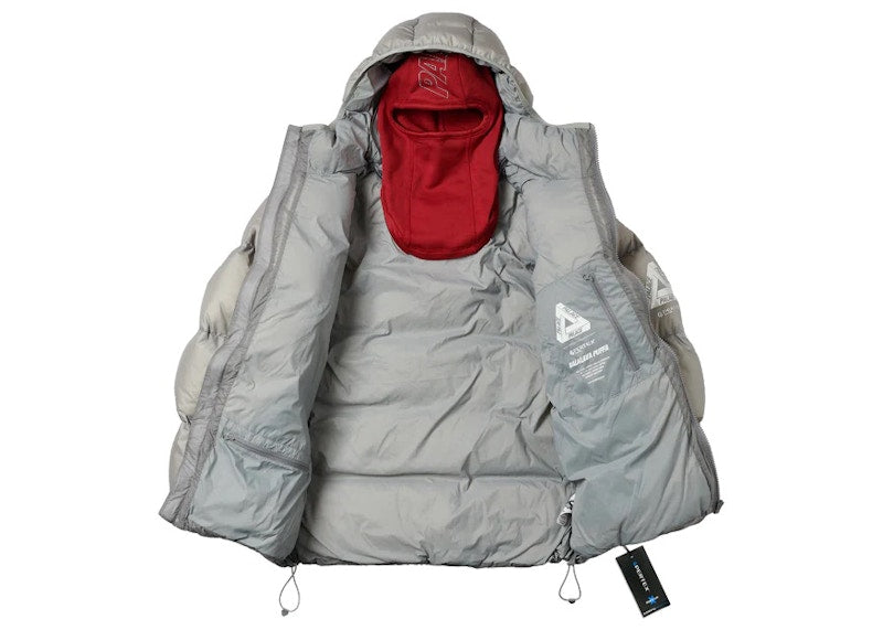 Palace Pertex Frost Balaclava Puffa Grey