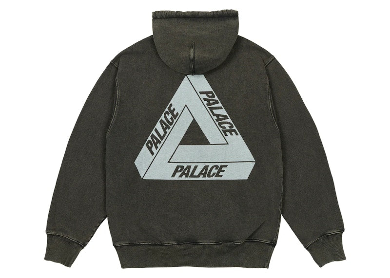Palace Pigment Wash Tri-Ferg Hood Black