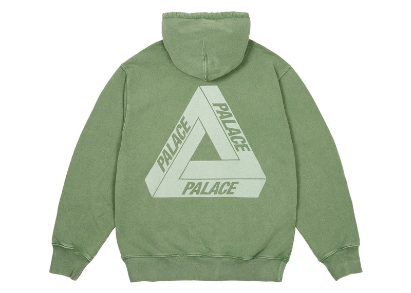 Palace Pigment Wash Tri-Ferg Hood Green