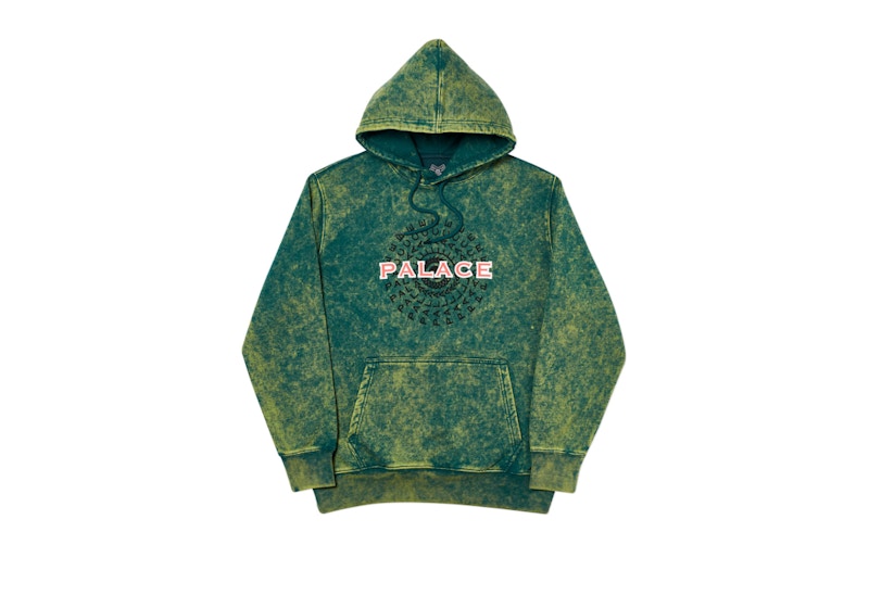 Palace Pircle Hood Green Acid Wash