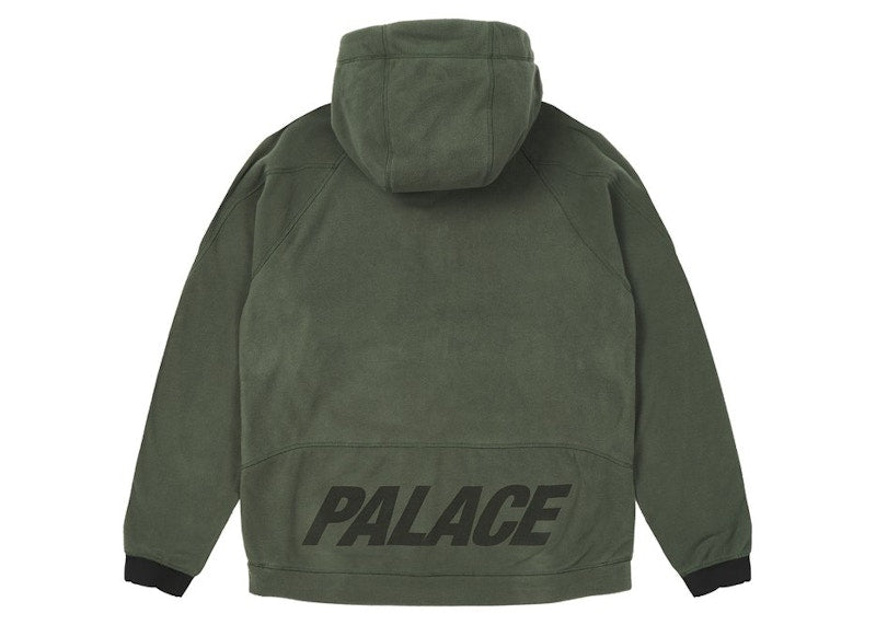 Palace Polar Fleece Asymmetric Jacket Green