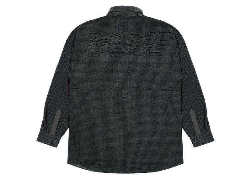 Palace Polar Grid Overshirt Black