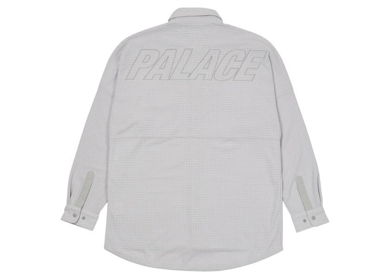 Palace Polar Grid Overshirt White