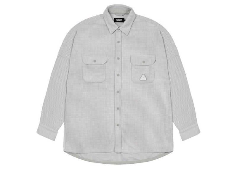 Palace Polar Grid Overshirt White