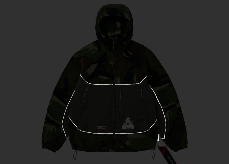 Palace Polartec 3M Hooded Jacket Woodland Camo