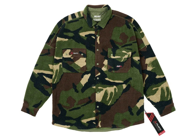 Palace Polartec Drop Shoulder Shirt Woodland DPM