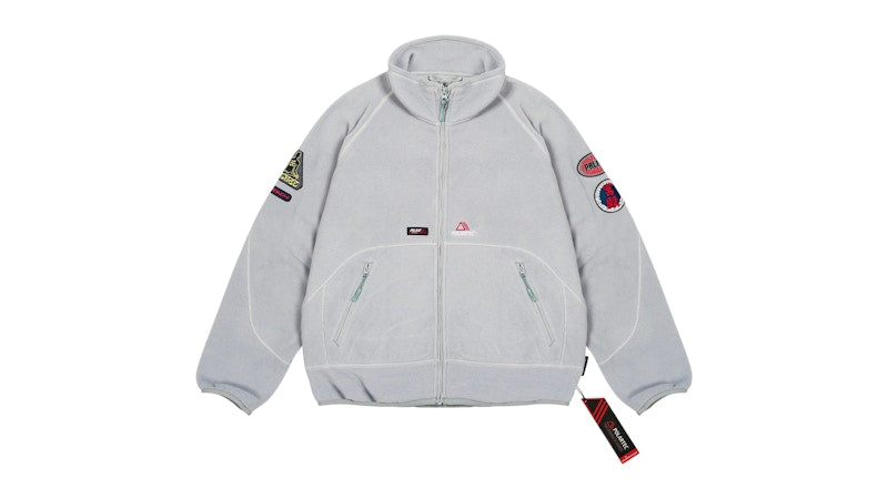 Palace Polartec Full Zip Funnel Concrete Grey